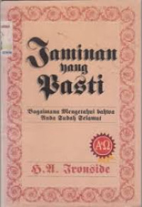 Image of Jaminan yang Pasti: Bagaimana mengetahui bahwa anda sudah selamat