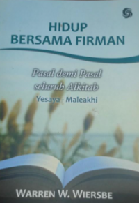 Image of Hidup Bersama Firman: pasal demi pasal seluruh Alkitab = Yesaya-Maleakhi