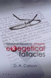 Image of Kesalahan-kesalahan eksegetis: Exegetical fallacies